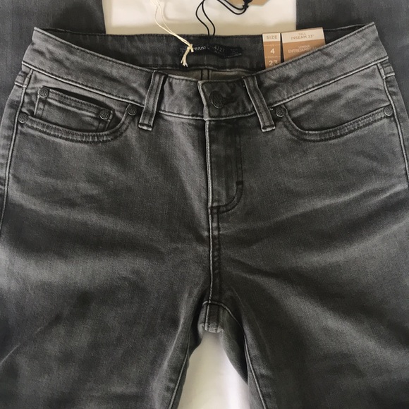 Prana London Jean Grey Denim Skinny Stretch Size 4 NWT - Picture 2 of 13